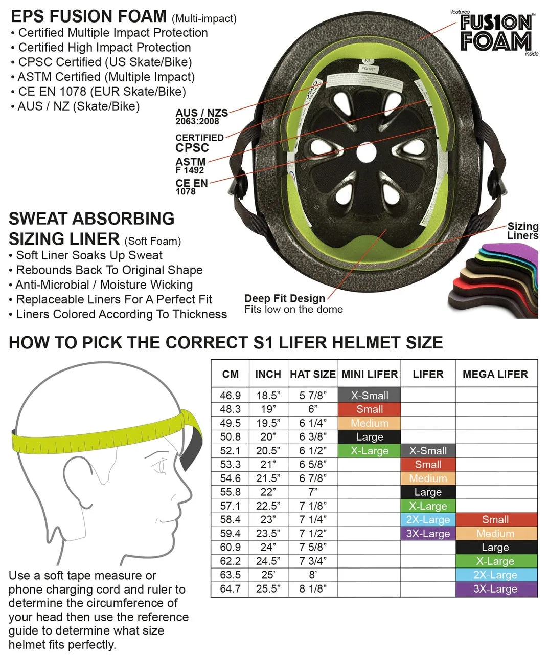 S1 Lifer Helmet - White Gloss Glitter